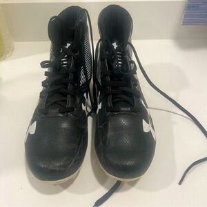 Football LW Cleat Under Armour Men's UA Phantom MC Black/White Size 8.5 US B4007